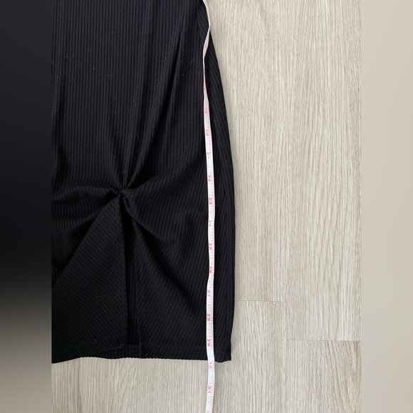 Reformation Neil Knit Black Mini Dress - Picture 3 of 6